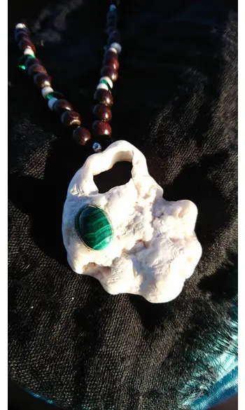 Huître & Malachite (Blanc & Vert)